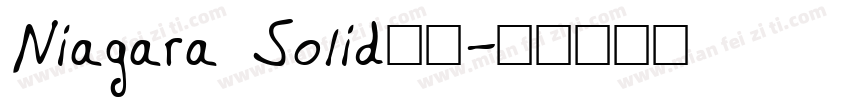 Niagara Solid字体字体转换